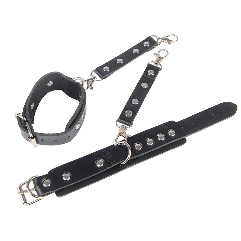 SUBBLIME - 953690 ESPOSAS DE CINTURÓN BONDAGE NEGRAS TALLA ÚNICA