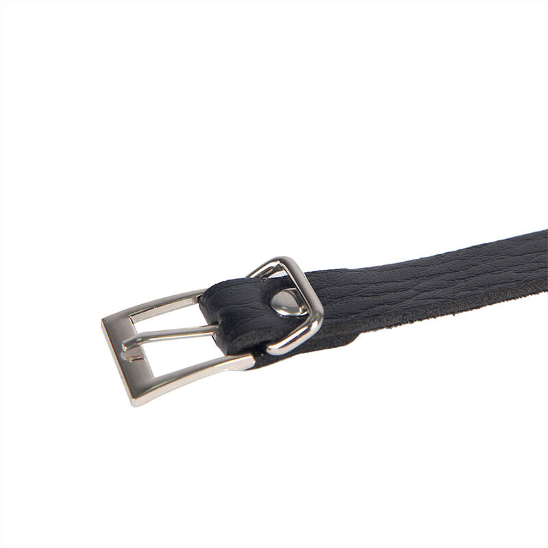 SUBBLIME - 953713 CINTURÓN PUNK BONDAGE HEBILLA METÁLICA NEGRA TALLA ÚNICA