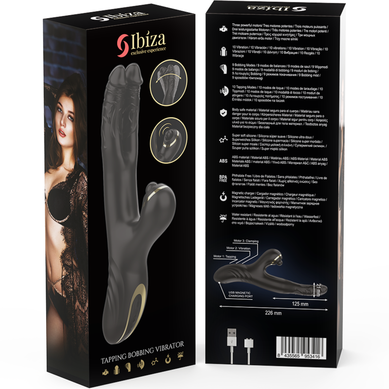 Double vibrateur two dragons noir – Ibiza