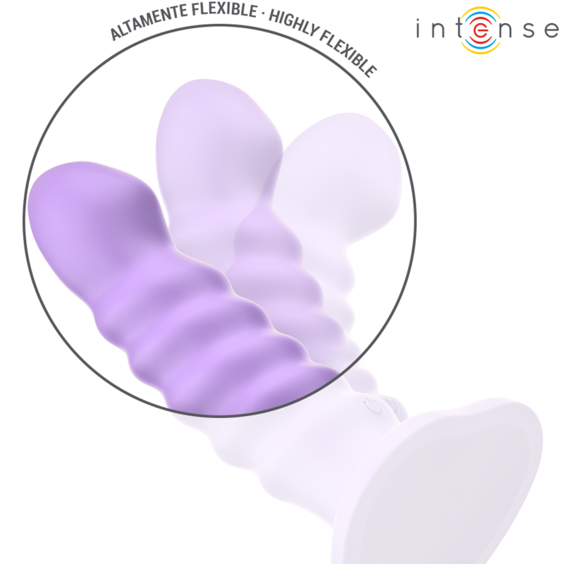 INTENSE - BRENDA VIBRATEUR TAILLE M DESIGN SPIRALE 10 VIBRATIONS VIOLET TÉLÉLÉCOMMANDE