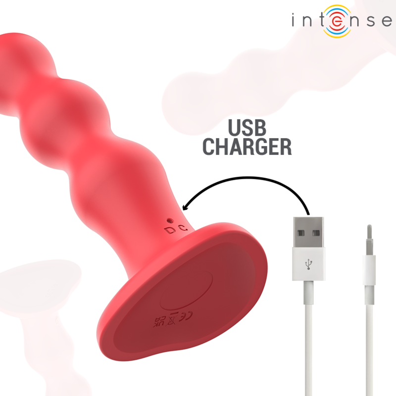 INTENSE - CODY VIBRATEUR AVEC VENTOUSE TÉLÉLÉCOMMANDE ROUGE