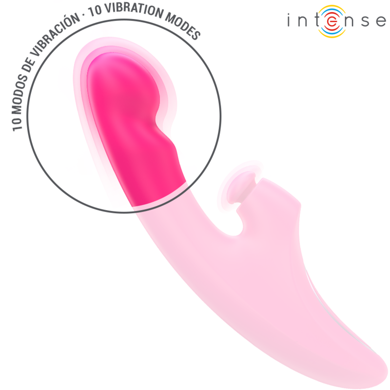 INTENSE - EMI VIBRATEUR 13.5 CM MULTIFONCTION 3 IN 1 10 VIBRATIONS ROSE