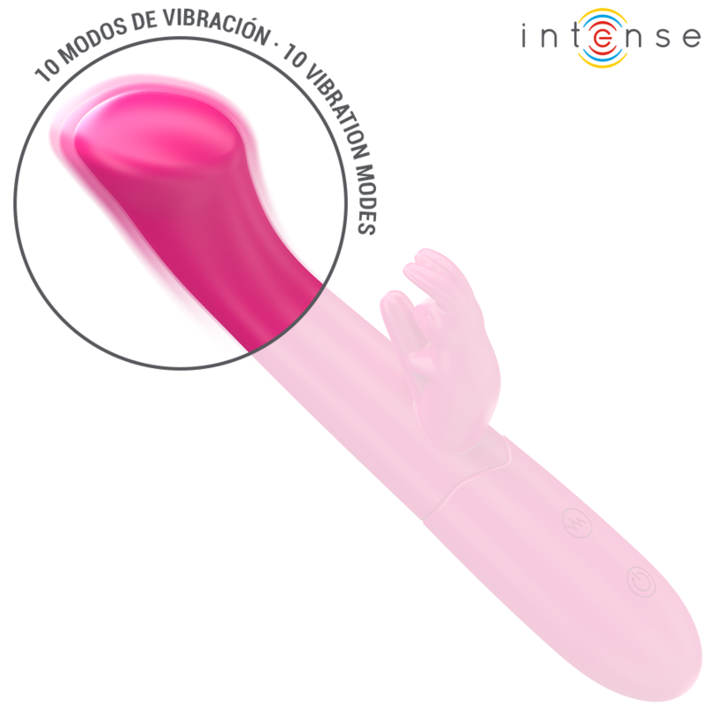 INTENSE - JULIETA VIBRATEUR RABBIT 18.6 CM 10 VIBRATIONS ROSE