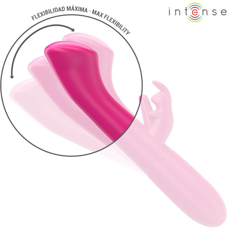 INTENSE - JULIETA VIBRATEUR RABBIT 18.6 CM 10 VIBRATIONS ROSE
