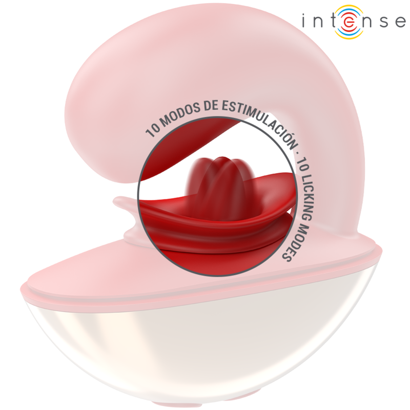 INTENSE - MARIAH U-SHAPED VIBRATOR & STIMULATOR 10 VIBRATIONS RED