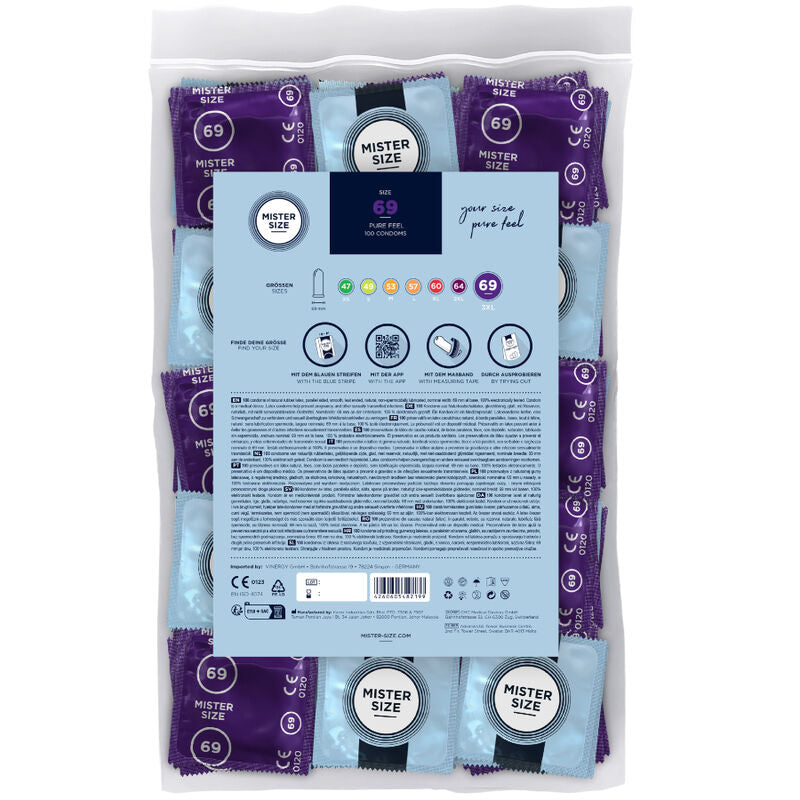 MISTER SIZE - PRESERVATIFS TAILLE XXXL 69 MM (100 UNITS)