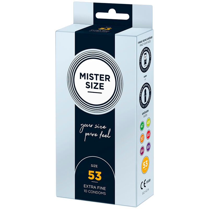 MISTER SIZE - PRESERVATIF SIZE M 53 MM (10 UNITS)
