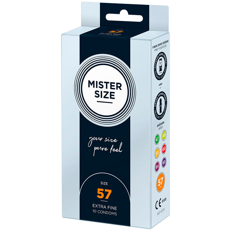 MISTER SIZE - PRESERVATIF TAILLE L 57 MM (10 UNITS)