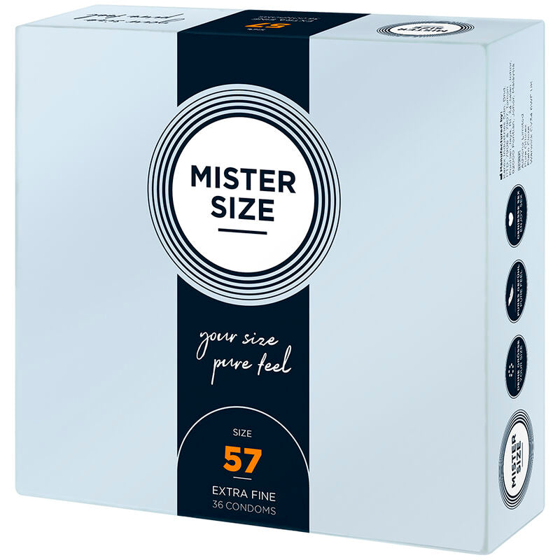 MISTER SIZE - PRESERVATIF SIZE L 57 MM (36 UNITS)