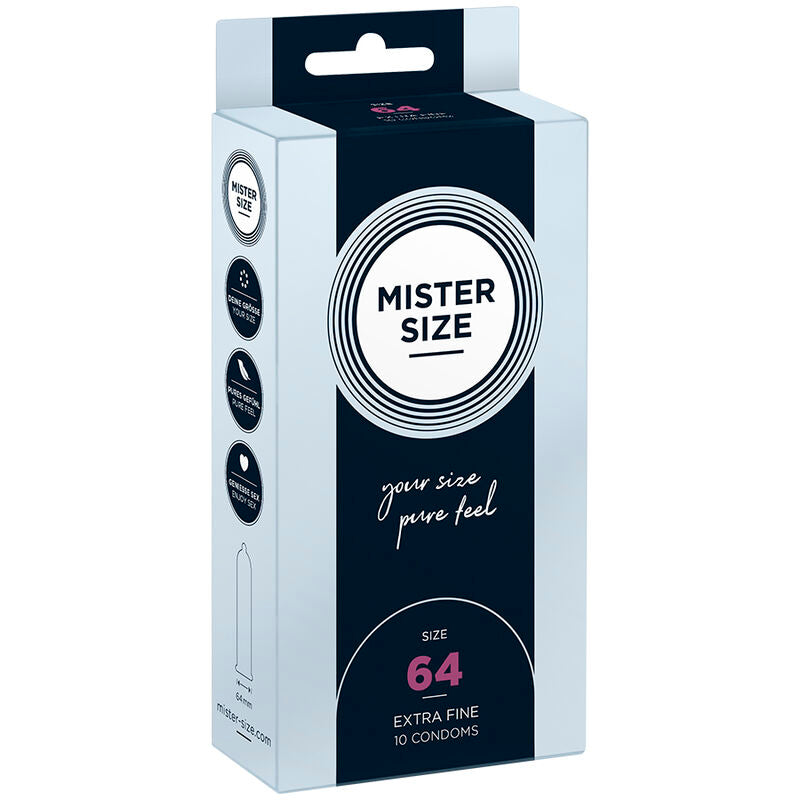 MISTER SIZE - XXL SIZE CONDOMS 64 MM (10 UNITS)
