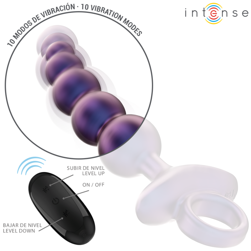 INTENSE - TITO PLUG ANAL VIBRANT MODÈLE 3 TÉLÉLÉCOMMANDE