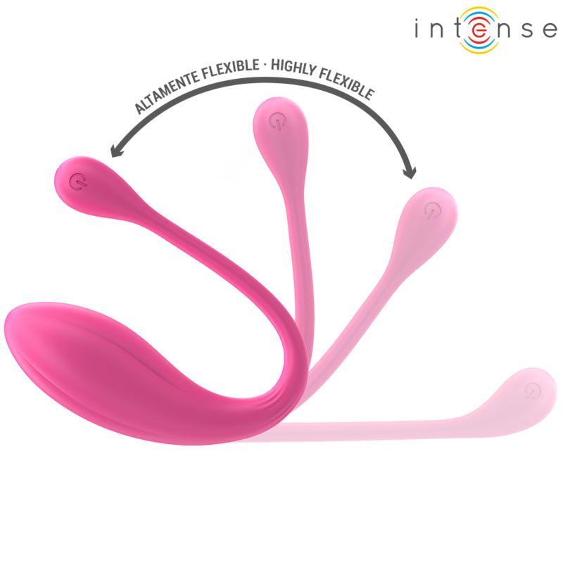 INTENSE - JANICE U DUAL STIMULATION VIBRATOR 10 VIBRATIONS PINK REMOTE CONTROL