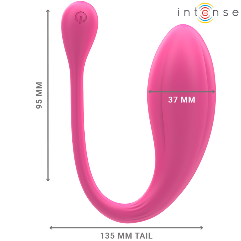 INTENSE - JANICE U DUAL STIMULATION VIBRATOR 10 VIBRATIONS PINK REMOTE CONTROL