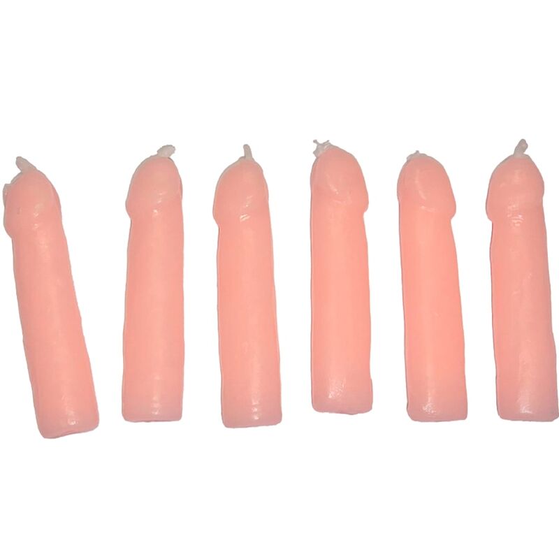DIABLO PICANTE - 6 VELAS EN FORMA DE PENE