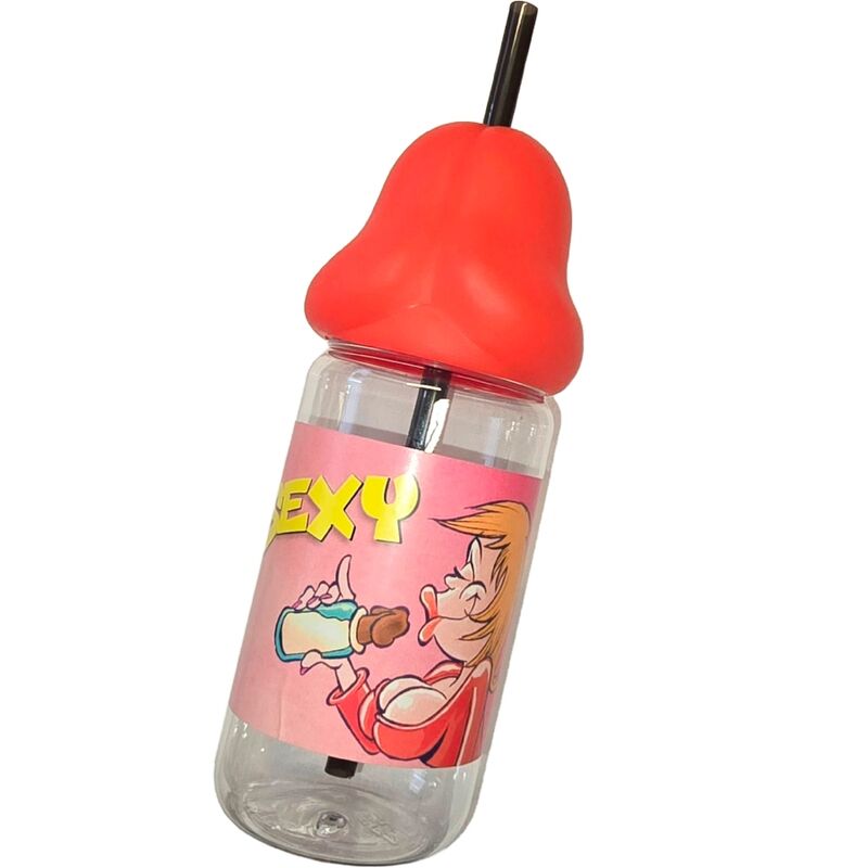 SPICY DEVIL - PENIS-SHAPED BOTTLE 360 ML ROUGE