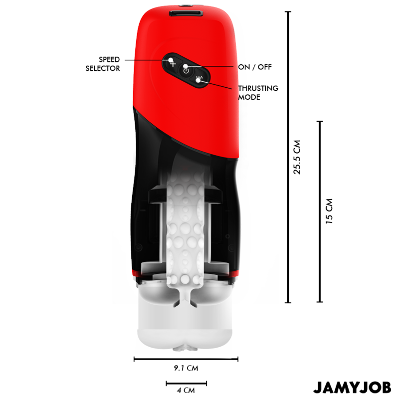 JAMYJOB - AUTOMATIC VAGIN MASTURBATEUR XPEED 5 POUSSÉE MODES AND EFFET SONORE