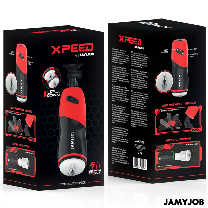 JAMYJOB - AUTOMATIC VAGIN MASTURBATEUR XPEED 5 POUSSÉE MODES AND EFFET SONORE
