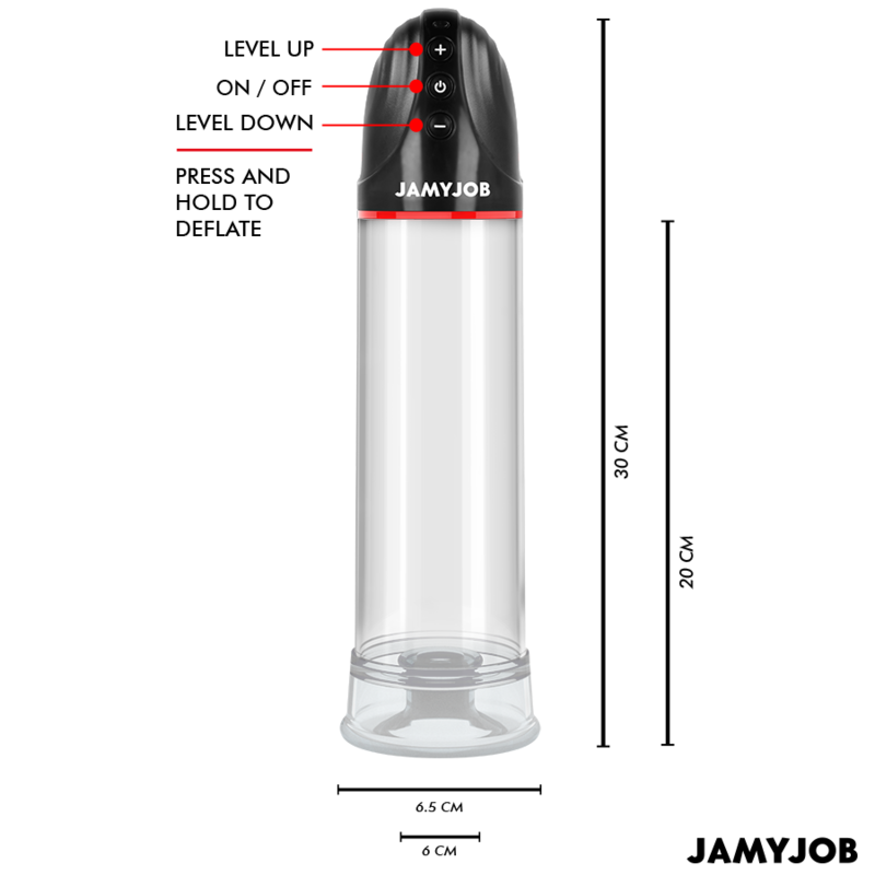 JAMYJOB - BOMBA AUTOMÁTICA XPAND 3 NIVELES DE ONDAS ESTIMULANTES GRIS