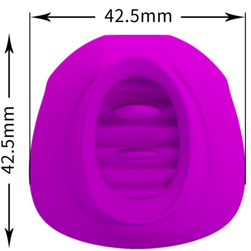 PRETTY LOVE - CLITORIS STIMULATEUR ESTELLE TONGUE 12 VIBRATIONS VIOLET