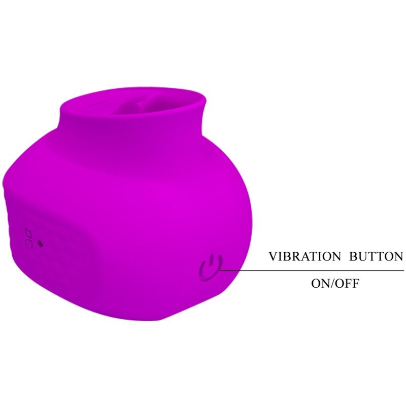 PRETTY LOVE - CLITORIS STIMULATEUR ESTELLE TONGUE 12 VIBRATIONS VIOLET