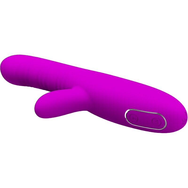 PRETTY LOVE - VIBRADOR MULTIFUNCIÓN ANGELICAL + ESTIMULADOR DE CLÍTORIS MORADO