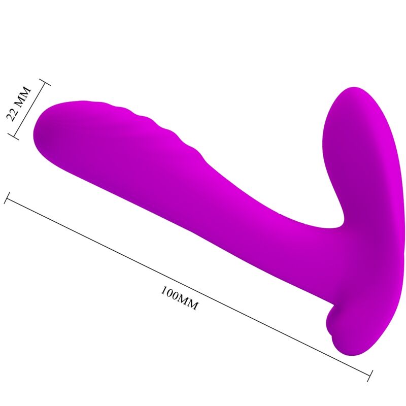 PRETTY LOVE - MASSEUR & VIBRATEUR 12 VIBRATIONS TÉLÉLÉCOMMANDE VIOLET