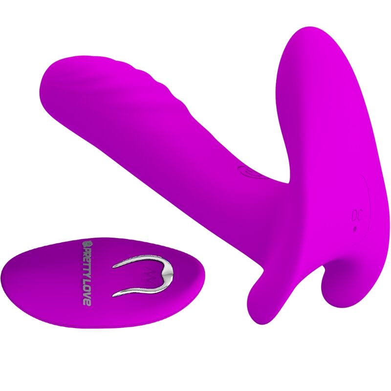 PRETTY LOVE - MASSEUR & VIBRATEUR 12 VIBRATIONS TÉLÉLÉCOMMANDE VIOLET