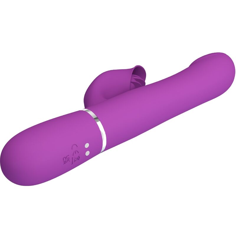PRETTY LOVE - VIBRATEUR ET STIMULATEUR MULTIFONCTION 4 IN 1 VIOLET