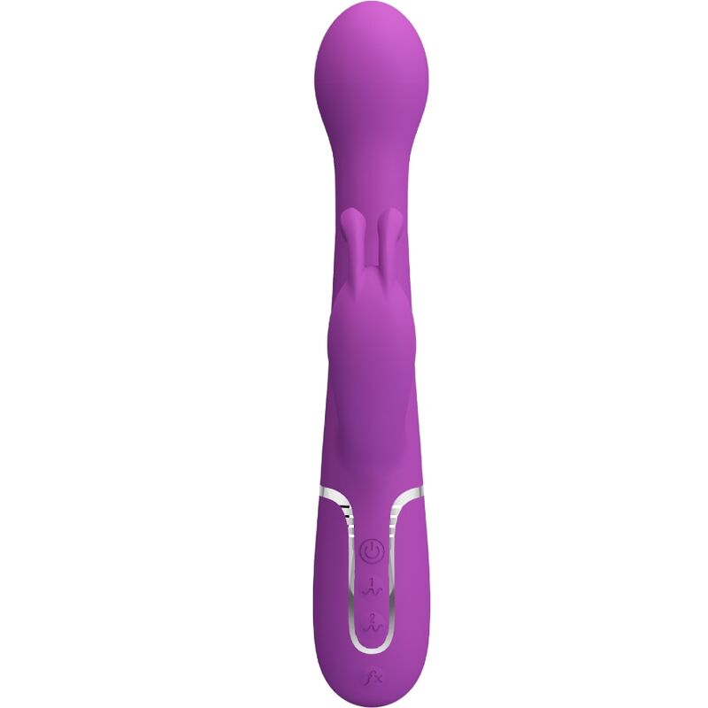 PRETTY LOVE - VIBRATEUR LAPIN MULTIFONCTION 3 IN 1 DEJON VIOLET