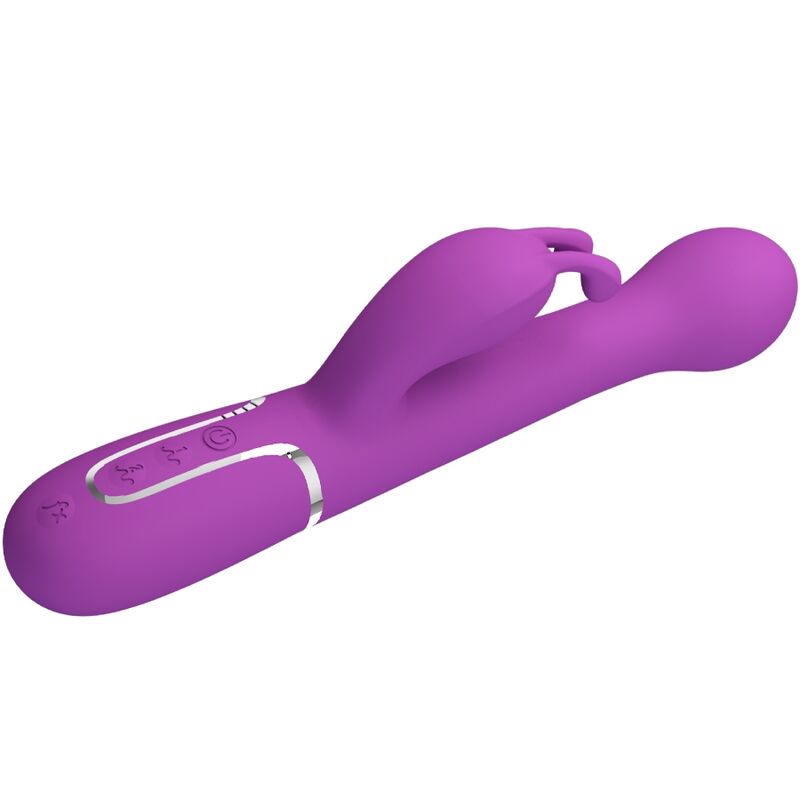 PRETTY LOVE - VIBRATEUR LAPIN MULTIFONCTION 3 IN 1 DEJON VIOLET