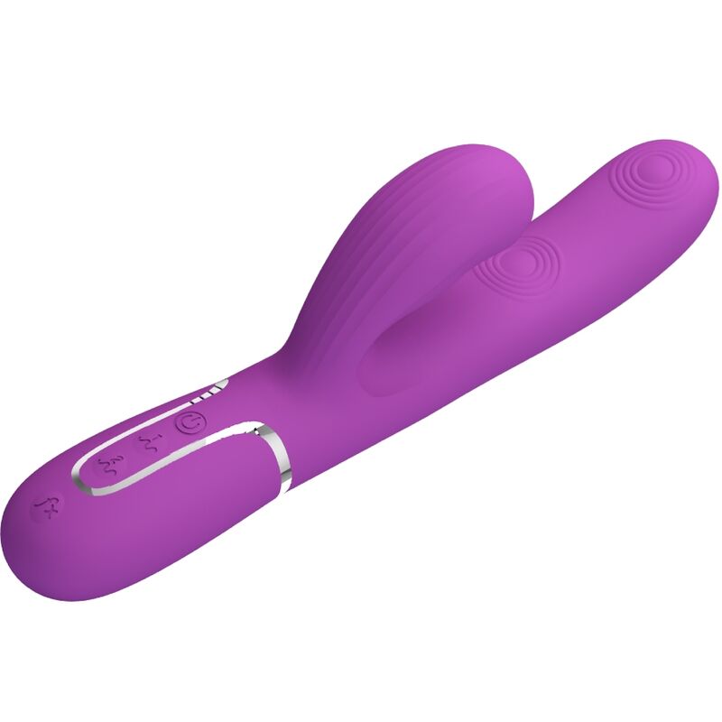 PRETTY LOVE - VIBRATEUR LAPIN MULTIFONCTION 3 IN 1 PERLITA VIOLET