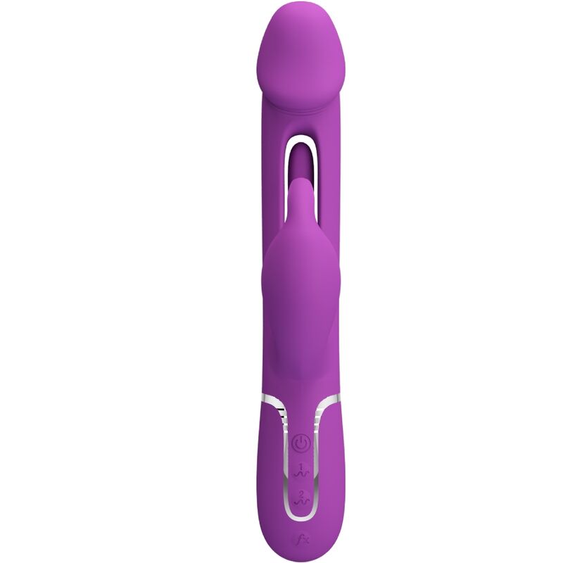 PRETTY LOVE - KAMPAS VIBRATEUR LAPIN MULTIFONCTION 3 IN 1 VIOLET