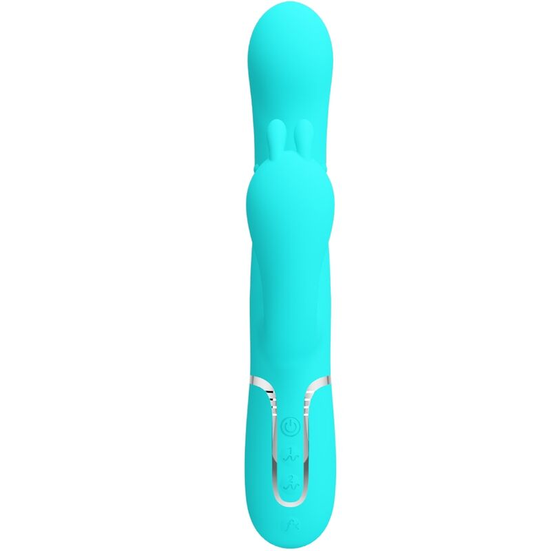 PRETTY LOVE - CAMMY 4 IN 1 VIBRATEUR MULTIFONCTION TRIPPLE RABBIT BLEU