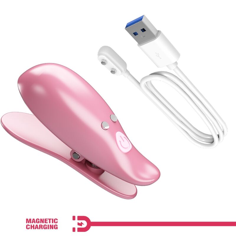 PRETTY LOVE - PINZAS PARA PEZONES CAILEY 10 VIBRACIONES CONTROL REMOTO ROSA