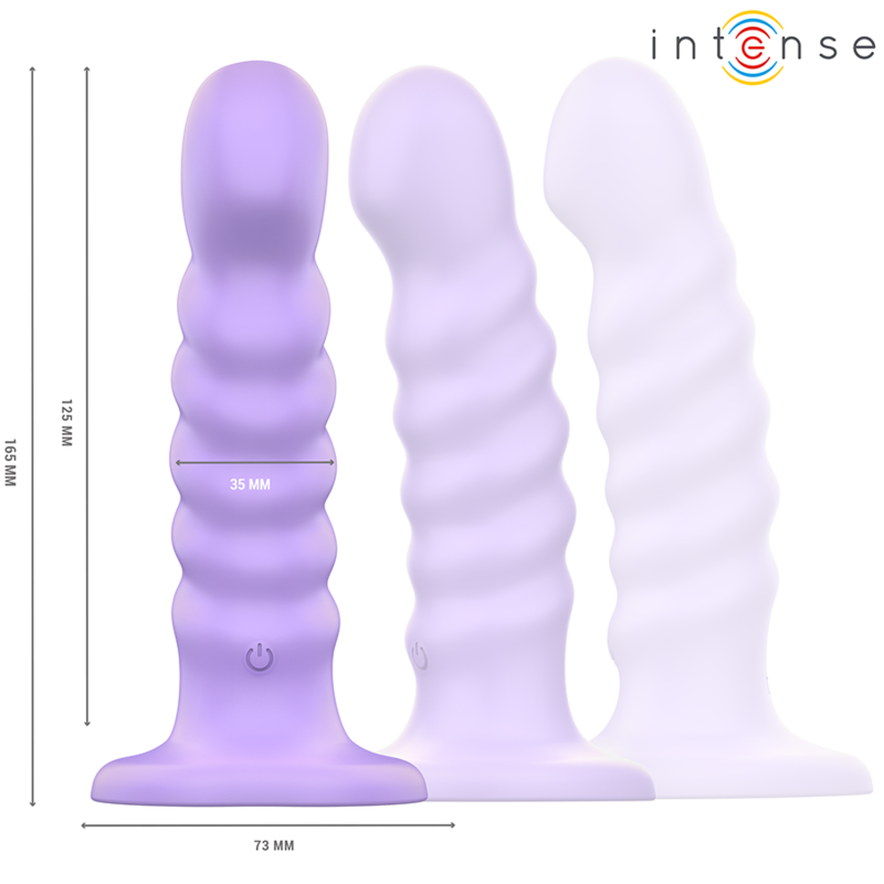 INTENSE - BRENDA VIBRATEUR TAILLE M DESIGN SPIRALE 10 VIBRATIONS VIOLET TÉLÉLÉCOMMANDE