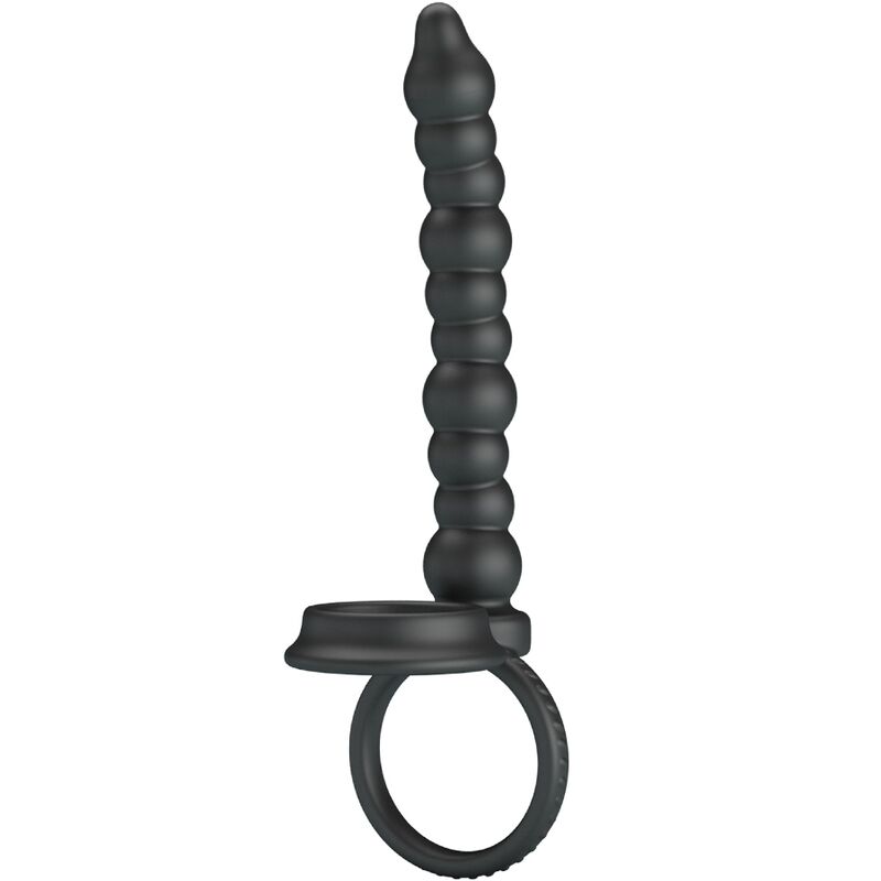 PRETTY LOVE - ANILLO DE DOBLE PENETRACIÓN DILLION BLACK