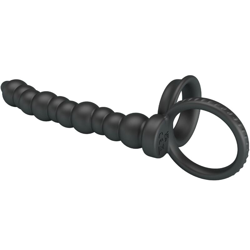 PRETTY LOVE - ANILLO DE DOBLE PENETRACIÓN DILLION BLACK