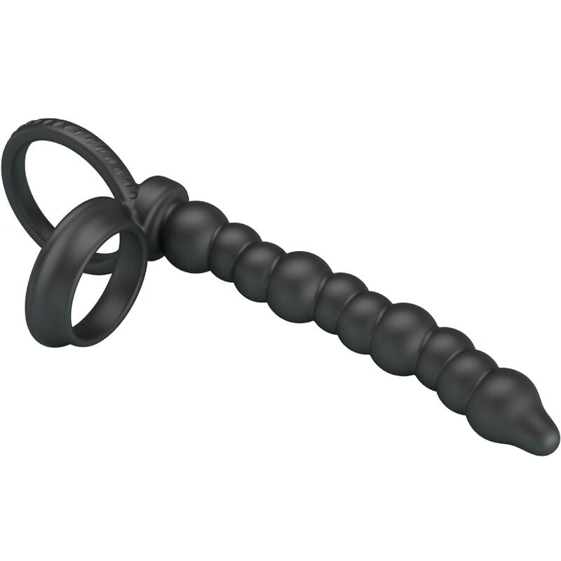 PRETTY LOVE - ANILLO DE DOBLE PENETRACIÓN DILLION BLACK