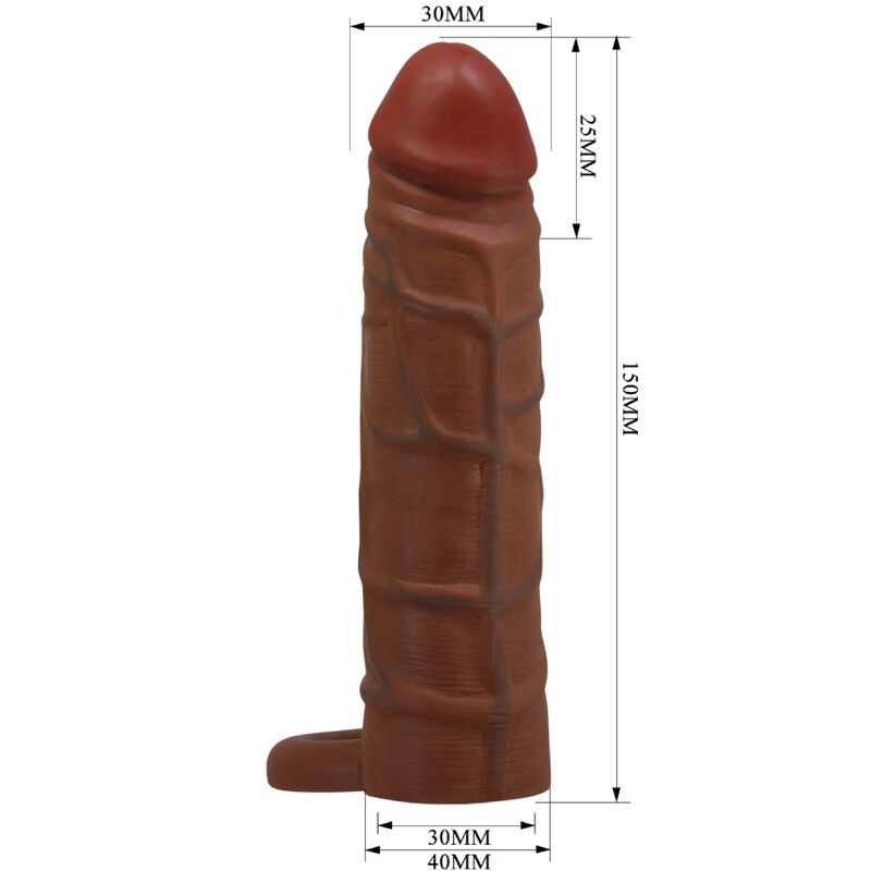 PRETTY LOVE - KAILE AVEC PENIS MANCHON EXTENSION 2.5 CM MULATTO