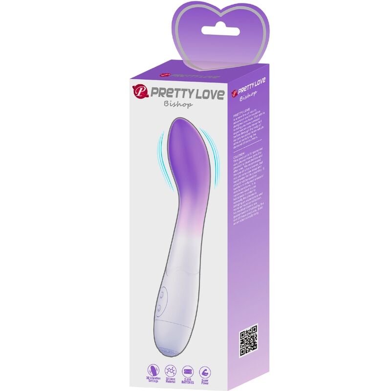 PRETTY LOVE - VIBRADOR BISHOP PUNTO G 30 VIBRACIONES MORADO