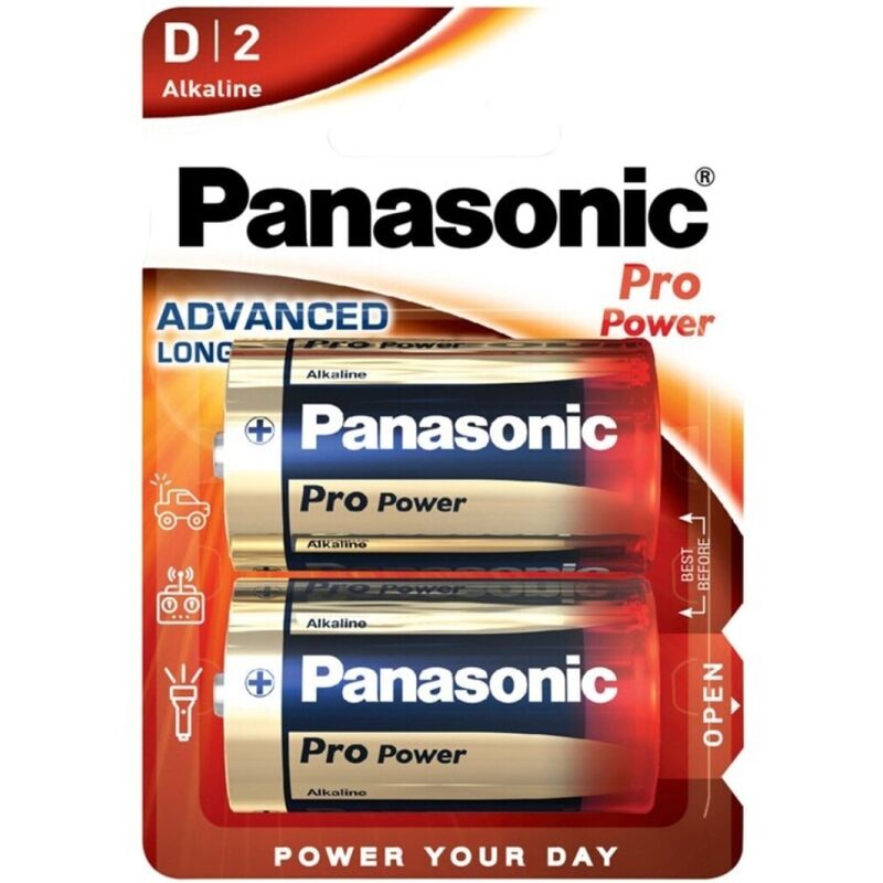 PANASONIC - PILA ALCALINA D PRO POWER LR20 BLISTER*2