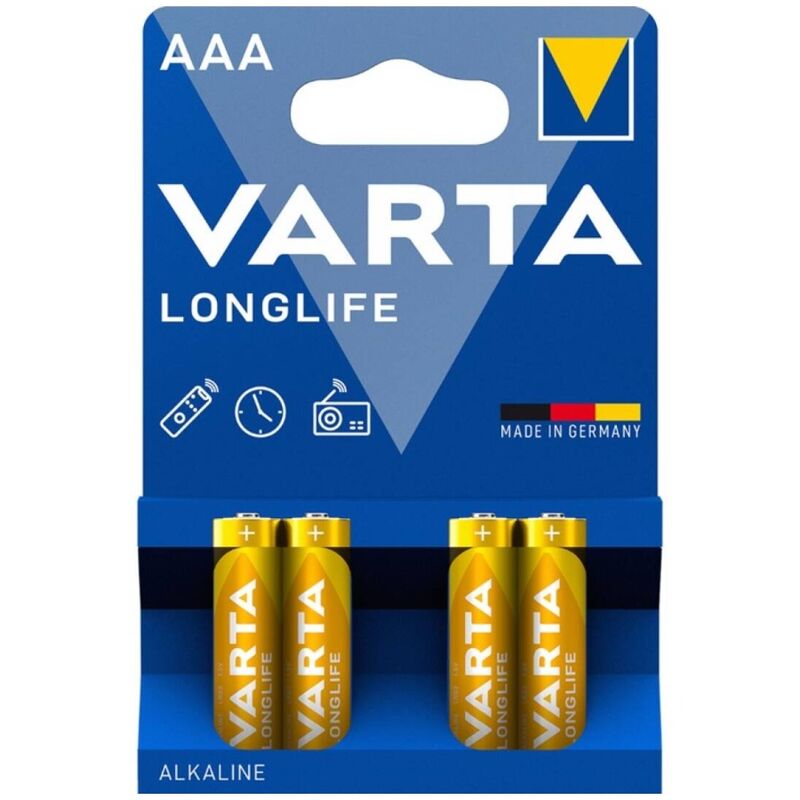 VARTA - AAA LONG-LASTING ALKALINE BATTERY LR03 BLISTER*4