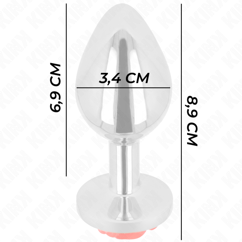 KINK - PLUG ANAL ROSA ROJO TALLA M