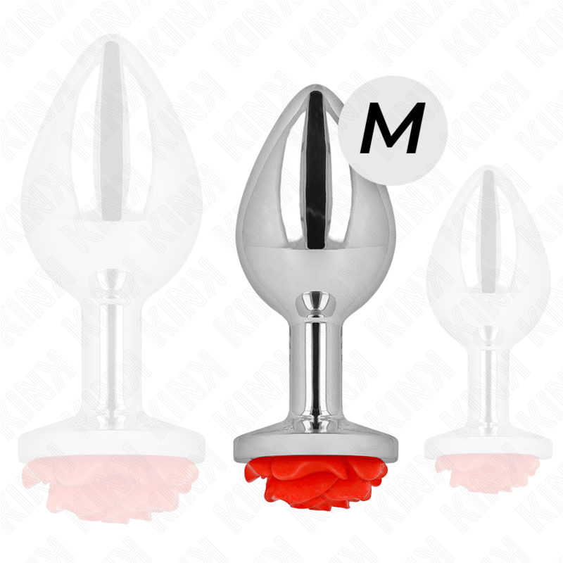 KINK - PLUG ANAL ROSA ROJO TALLA M