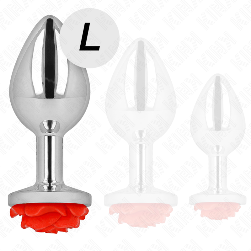 KINK - ANAL PLUG ROSE ROUGE TAILLE L