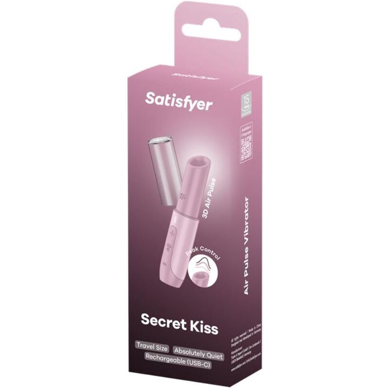 SATISFYER - SECRET CLITORIS STIMULATEUR KISS WAVE ROSE
