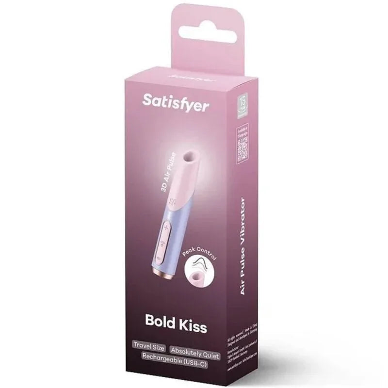 Satisfyer – Bold Kiss Wave Stimulateur de Clitoris Rose / Violet