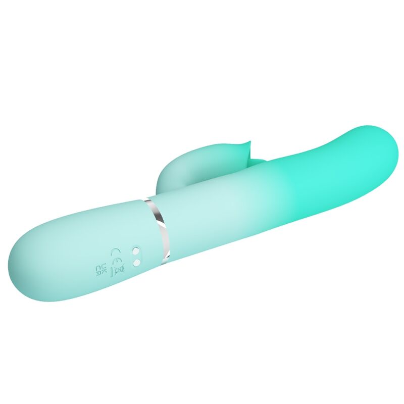 PRETTY LOVE - GIGI VIBRADOR CONEJO MULTIFUNCIONAL VERDE AGUA