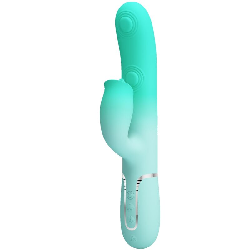 PRETTY LOVE - GIGI VIBRADOR CONEJO MULTIFUNCIONAL VERDE AGUA