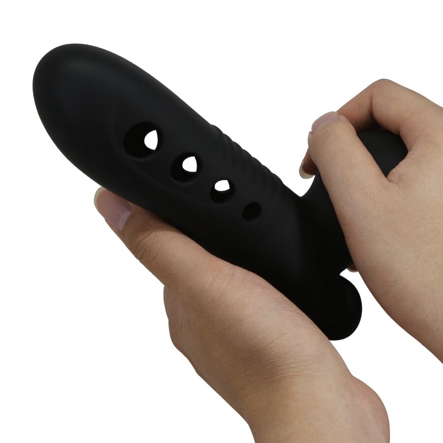 PRETTY LOVE - FUNDA PARA PENE CON CALAVERA Y BOLSA DE AIRE NEGRA